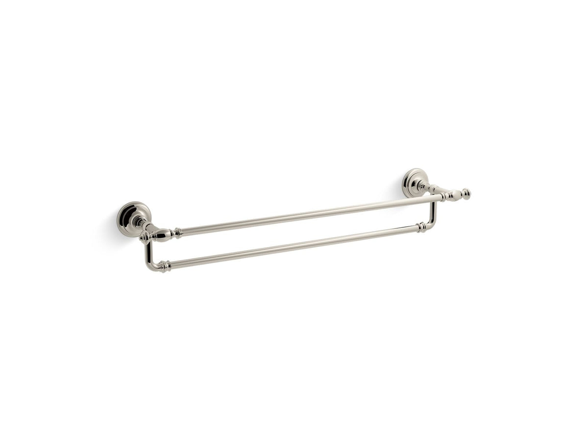 Towel Bar, Artifacts, Vibrant Brushed Nickel, Metal