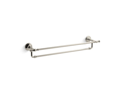 Towel Bar, Artifacts, Vibrant Brushed Nickel, Metal