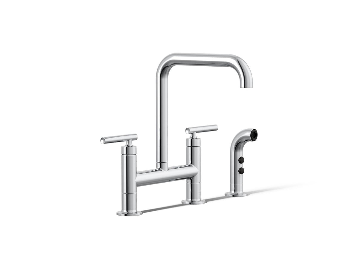Purist - Bridge Kitchen Sink Faucet with Side - 1.8 GPM
