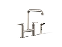 Purist - Bridge Kitchen Sink Faucet with Side - Deck Mount