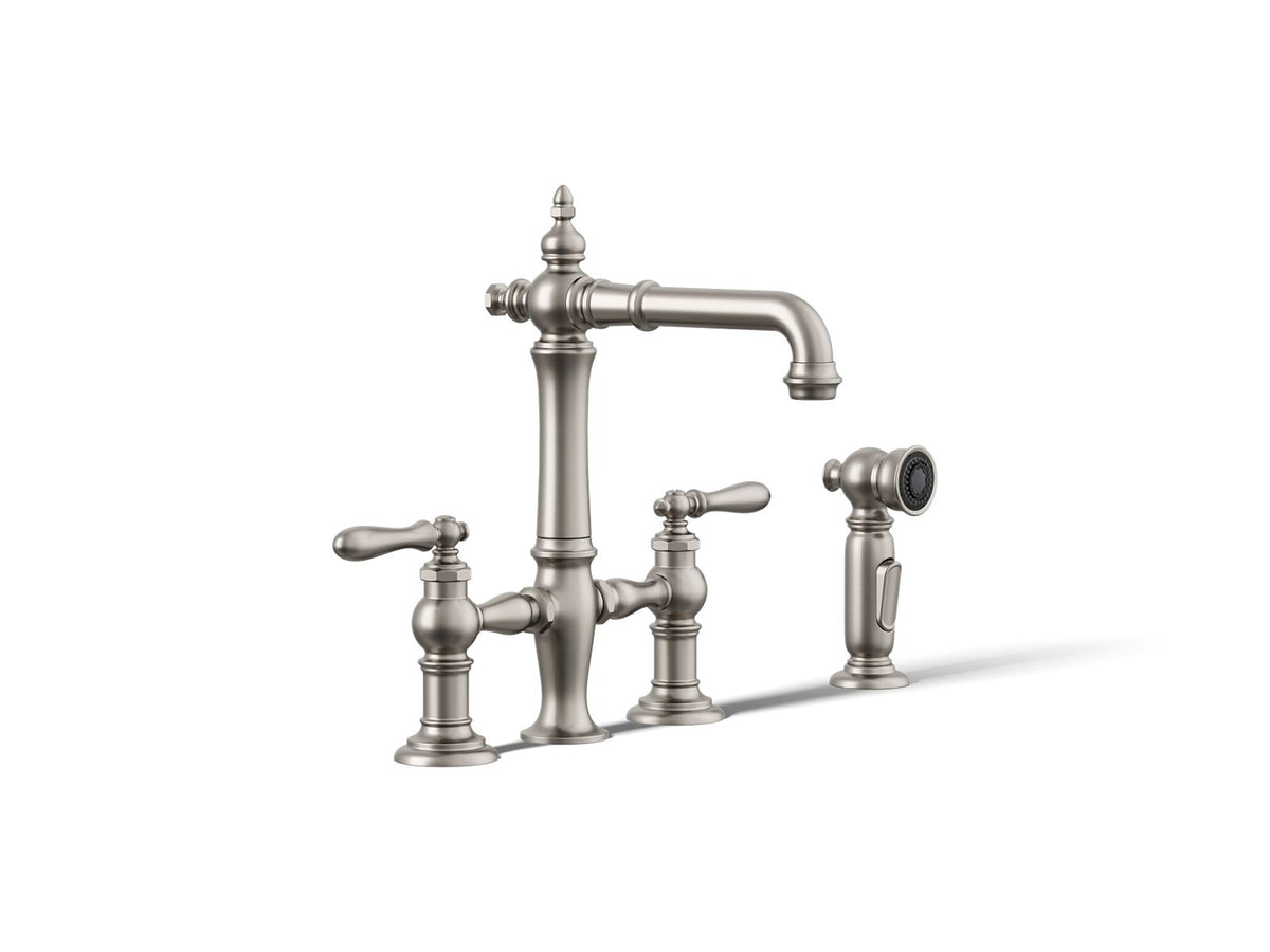 Artifacts - Bridge Sink Faucet with Side Spray - 1.5 GPM