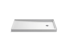 Rely - Right Drain - White - 60" L x 32" W x 4-11/16" D