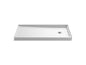 Rely - Right Drain - White - 60" L x 32" W x 4-11/16" D
