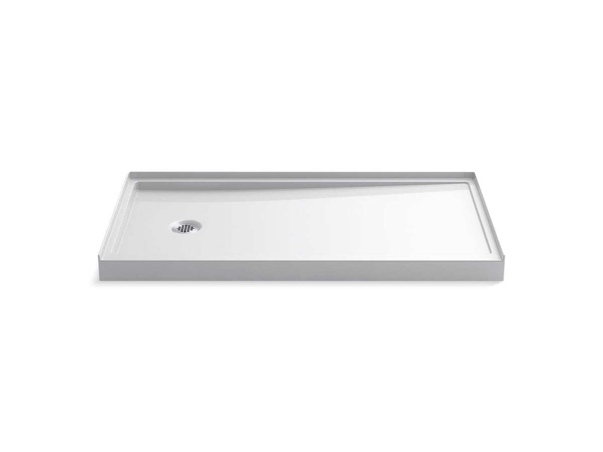 Rely - Left Drain - 60" L x 32" W x 4-11/16" D - Acrylic