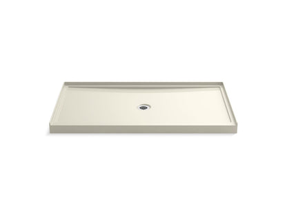 Rely - Center Drain - 60" L x 34" W x 4-3/16" D - Acrylic