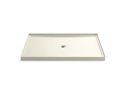 Rely Center Drain, 60 in L x 42 in W x 4-1/4 in D, White