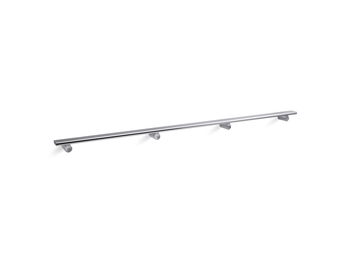 Choreograph Shower Barre, Bright Polished Silver, Aluminum