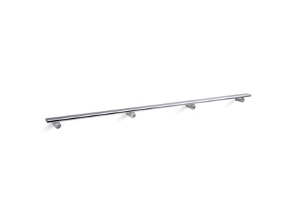 Choreograph Shower Barre, Bright Polished Silver, Aluminum