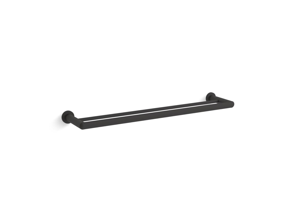 Kumin - 24" Double Towel Bar - /Zinc