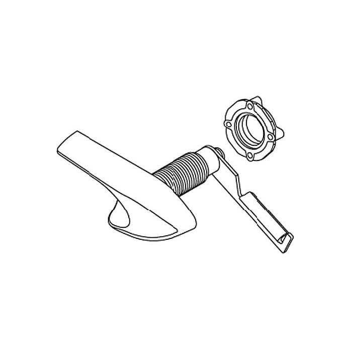 Left Hand Trip Lever Handle Kit - Polished Brass