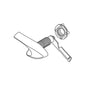 Left Hand Trip Lever Handle Kit - Polished Brass