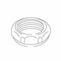 Slip-Joint Nut - 1-1/2" - Brass Plated