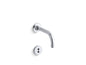 Purist - Bathroom Sink Faucet Trim - 6" - Wall Mount