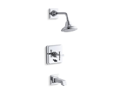 Pinstripe Rite-Temp - Bath/Shower Faucet Trim Set - 6-7/8"