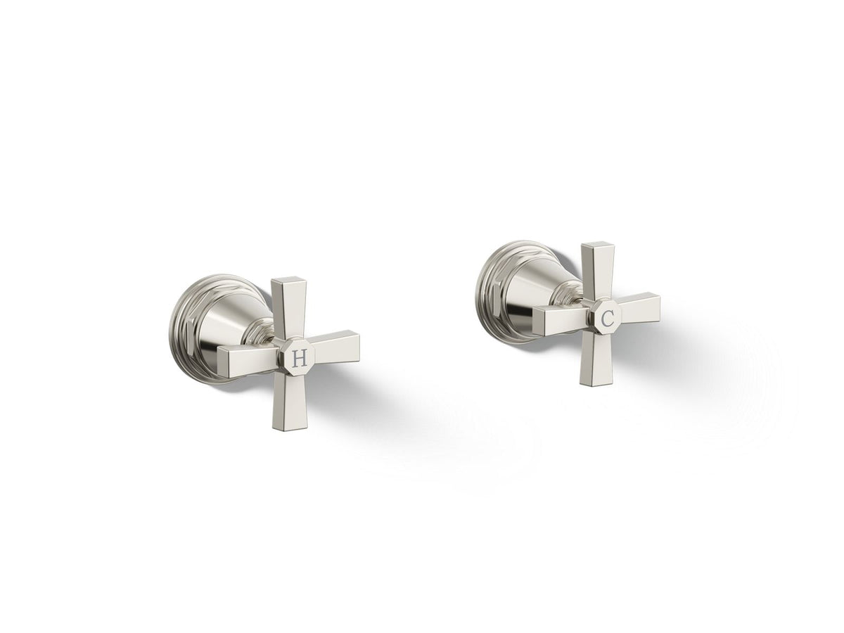 Pinstripe - Bath Valve Trim with Cross Handles