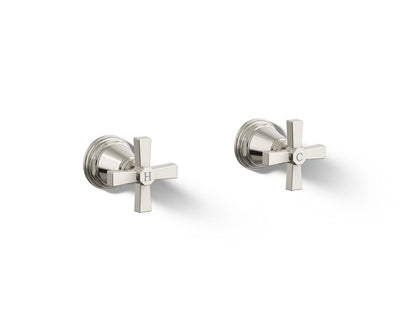 Pinstripe - Bath Valve Trim with Cross Handles