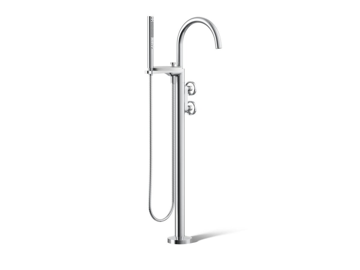 Components - Contemporary Bath Filler Trim - 8 GPM