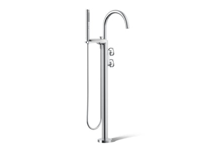 Components - Contemporary Bath Filler Trim - 8 GPM