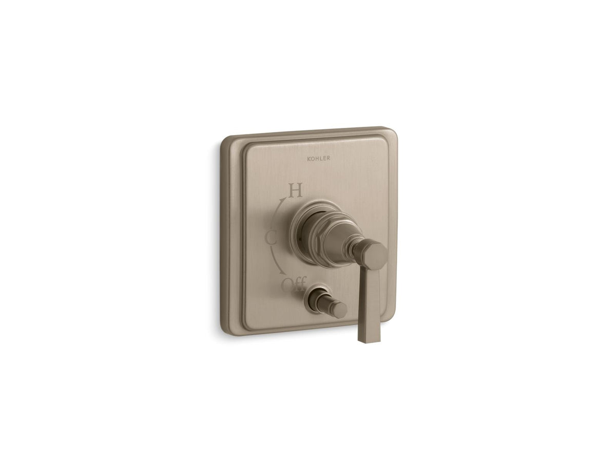 Valve Trim, Pinstripe Rite-Temp, Vibrant Brushed Bronze