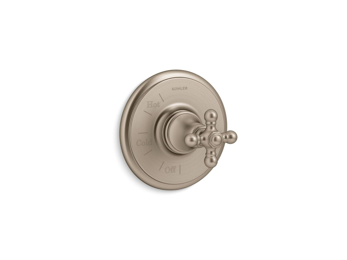 Valve Trim, Vibrant Polished Nickel, Metal, Wall