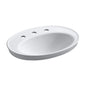 SERIF 8" DROP IN LAV WH