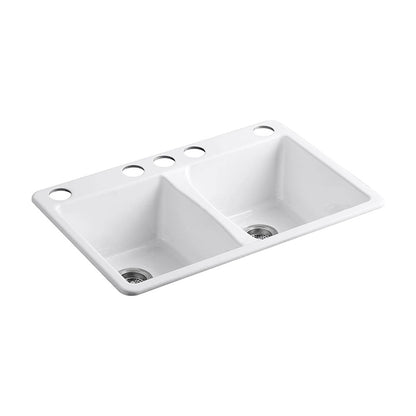 Deerfield® 33" Undermount Double-Bowl Kitchen Sink