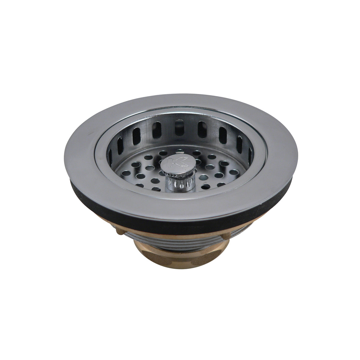 Keeney 1438PC Strainer, Brass, Polished Chrome, Import