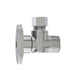 3/8" Straight High Quality 1/4 Turn Valve - Solid Brass