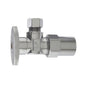 PlumbPak® 2880PCLF High Quality 1/4 Turn Angle Valve, 1/2 x 3/8 in Nominal, CPVC x Compression End Style, Solid Brass Body, Polished Chrome, Import