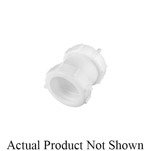 Keeney 46ABS Straight Repair Coupling, 1-1/2 in Nominal, ABS, Black