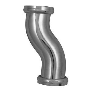 PlumbPak® 7039PC Closet Double Offset, 2 x 1-1/2 in Pipe, 17 ga, Brass