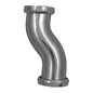 PlumbPak® 7039PC Closet Double Offset, 2 x 1-1/2 in Pipe, 17 ga, Brass