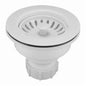 Keeney K1442WH Premium Deep Cup Strainer, PVC, White, Import