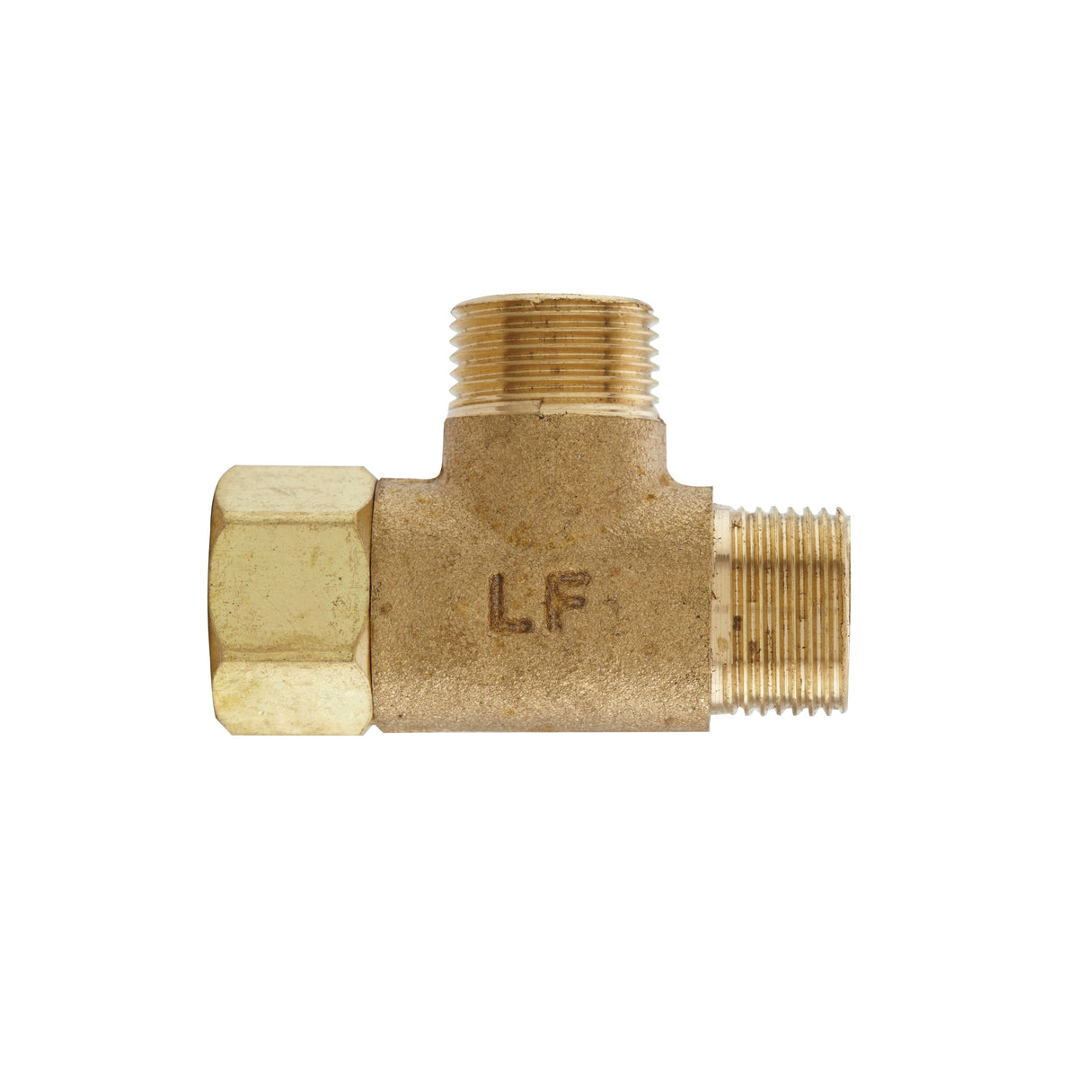 3/8 x 3/8 x 1/4" Add-A-Tee Adapter - Rough Brass