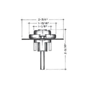 Pin - 2-3/4" Dia x 2-9/16" H