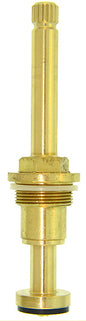 Kissler 711-0728H Compression Righthand Hot Stem Unit, 4 in L, For Use With Briggs Faucets, 18 Point, B-22 Broach Style