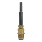 Kissler 723-1823 Compression Righthand Shower Stem Unit Only, 5-1/16 in L, For Use With Central Brass Faucets, 16 Point, B-12 Broach Style
