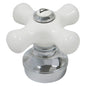 Kissler 96-9055 Single Cross Handle, 1-5/8 x 2-1/2 in, For Use With Universal Fit, Porcelain