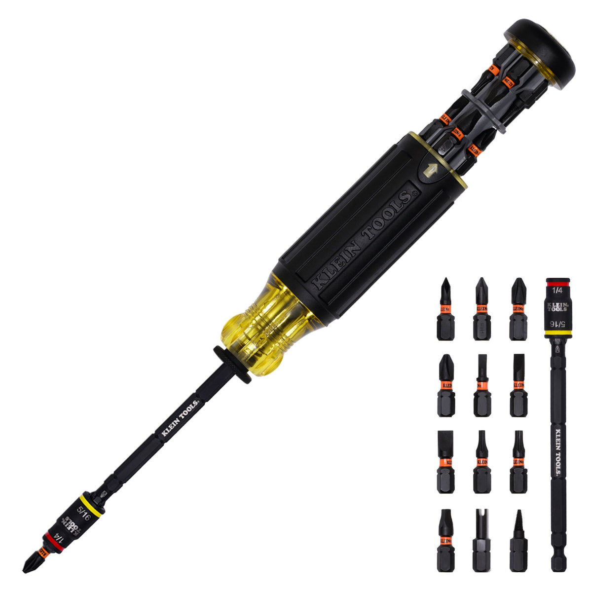 Impact Screwdriver - 9.73" OAL - Plastic Handle