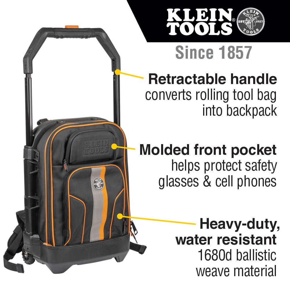 Rolling Bag - Black/Orange