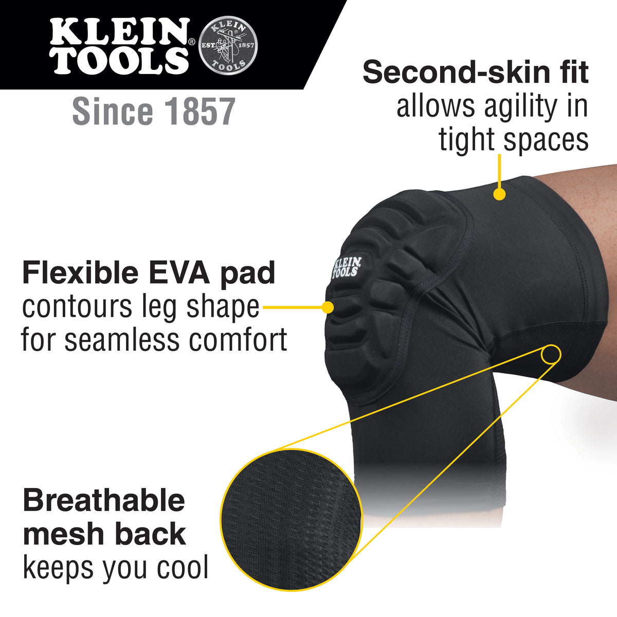 Eva Foam Pad - Black - Adjustable Closure