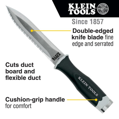 Double Edged Serrated Duct Knife - DK06