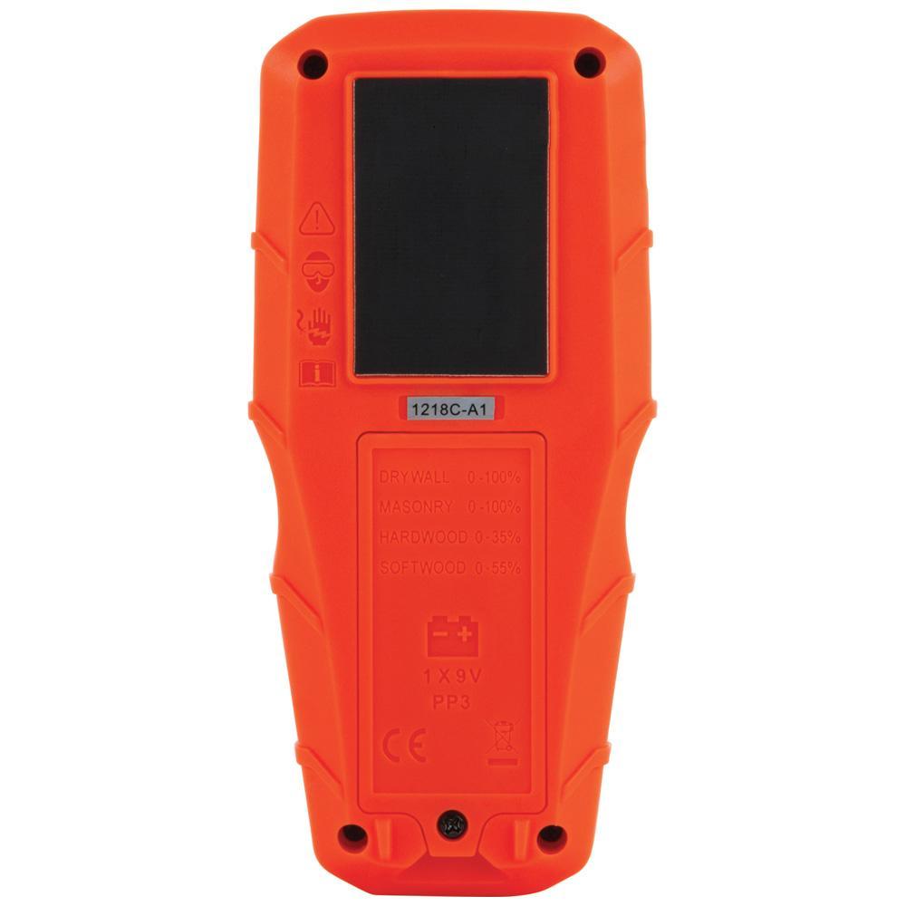 Klein® ET140 Pinless Moisture Meter With Electromagnetic Field (EMF) Technology, 0 to 35% Hardwood/0 to 55% Softwood/0 to 100% Relative Upto 3/4 in Deep Moisture Content, Bright Reverse Contrast/9 LED Bar Graph Display