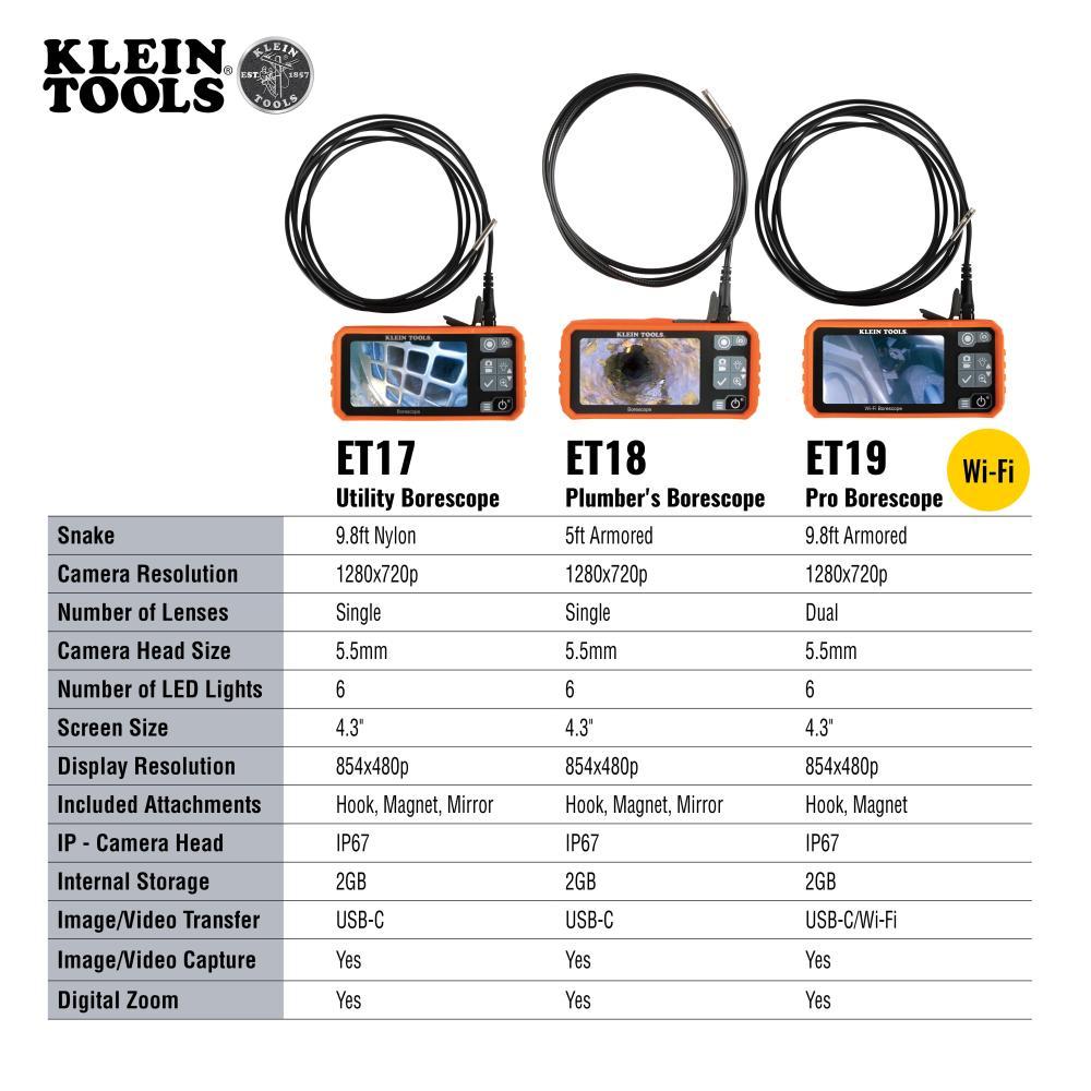 Borescope - 4.3" LCD Display - Pc/ABS