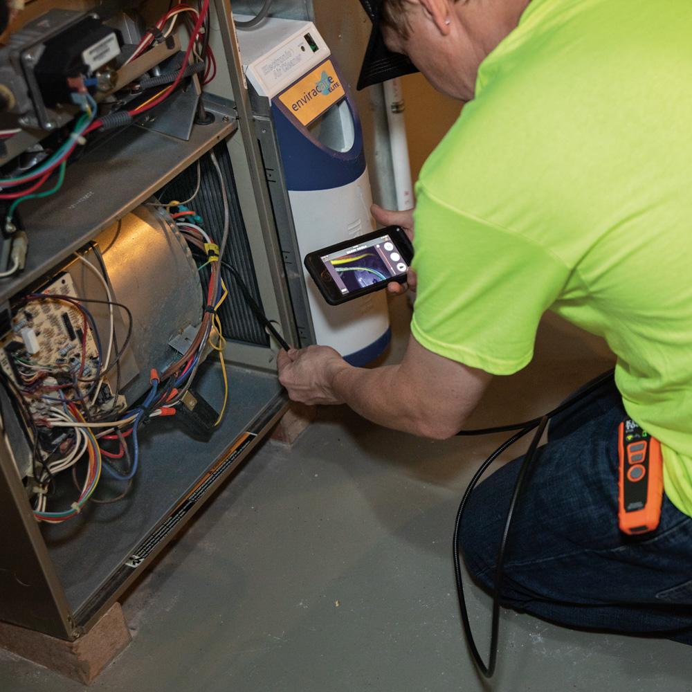 Wi-Fi Borescope Inspection Camera - 7.3" L Probe