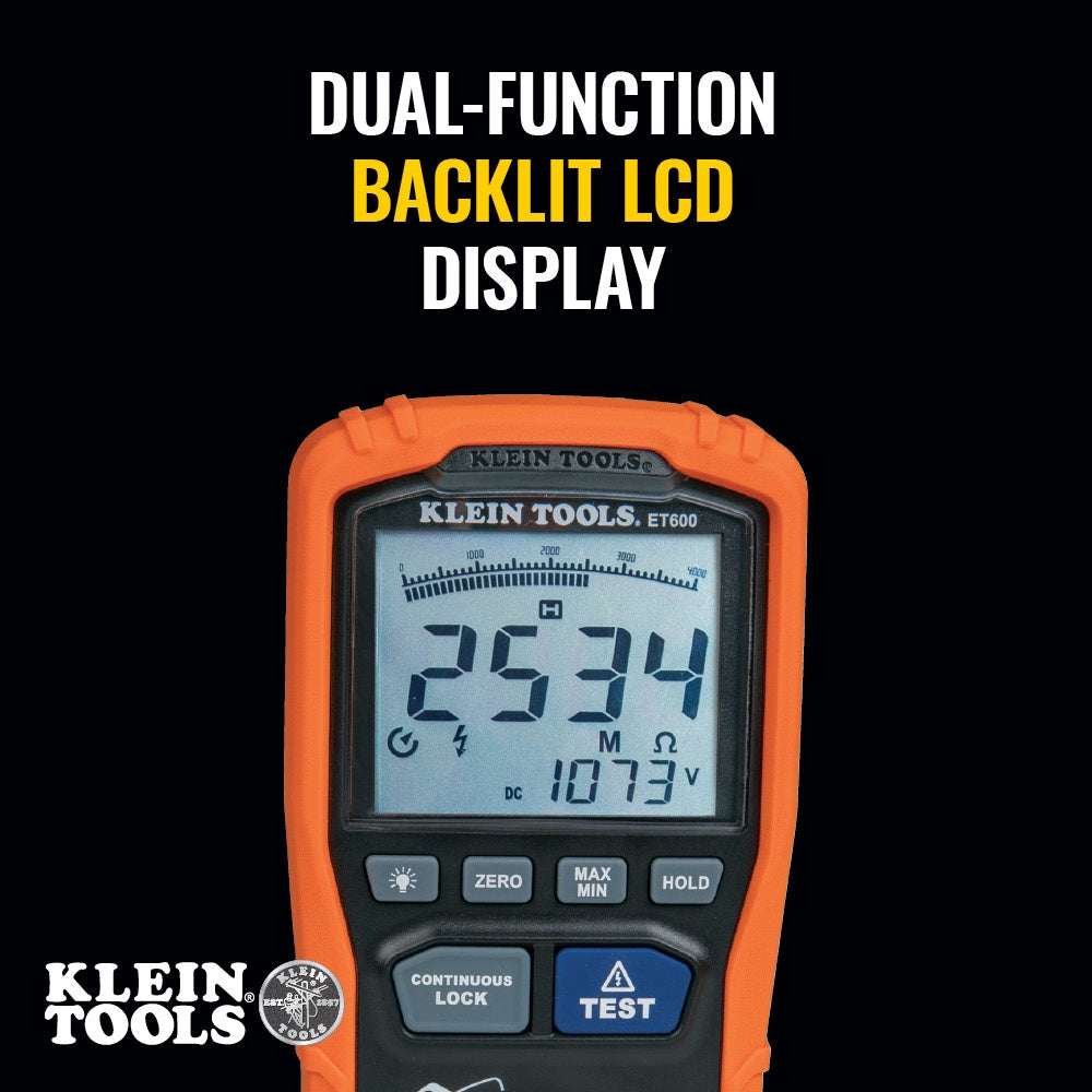 Digital Insulation Resistance Tester - 1000 V AC/DC
