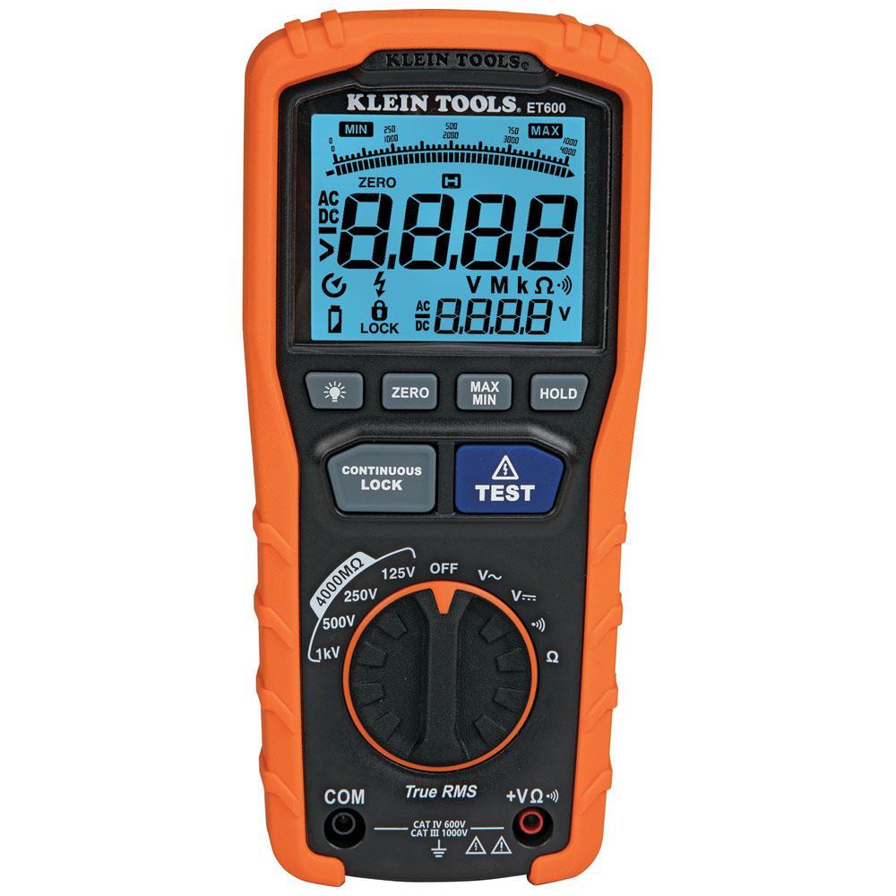 Digital Insulation Resistance Tester - 1000 V AC/DC