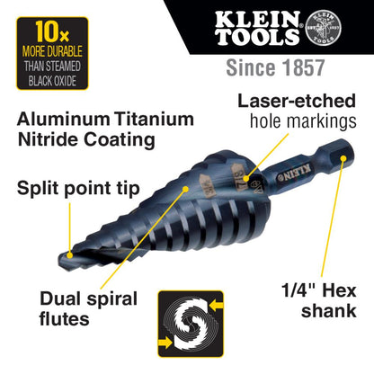 Step Bit Kit - 1/8 to 1/2" Min Drill Bit - HSS