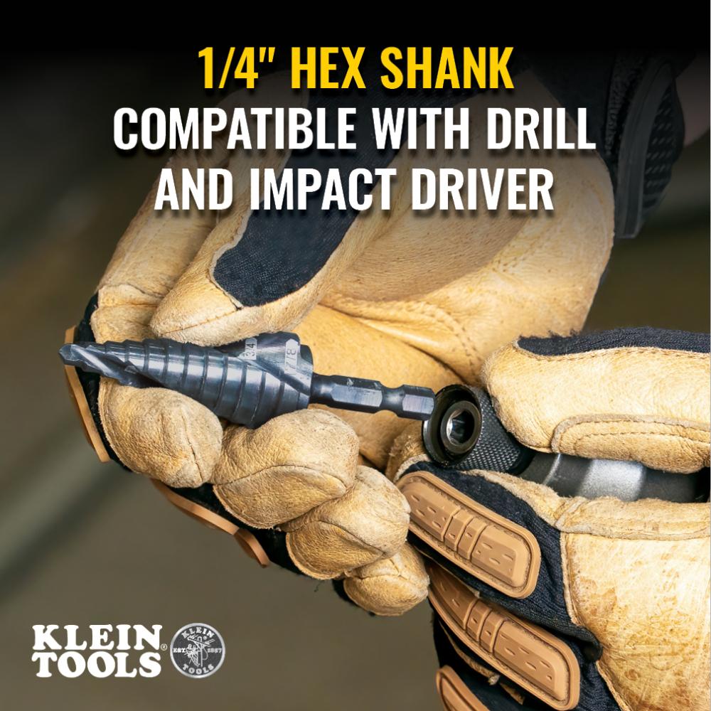 Step Bit Kit - 1/8 to 1/2" Min Drill Bit - HSS