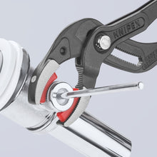 Knipex® 81 11 250 Siphon and Connector Plier With Replaceable Plastic Jaws, DIN ISO 5743, 3/8 to 2-15/16 in Nominal, 2-3/8 in L x 3/8 in W Plastic Curved Jaw, 10 in OAL
